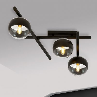 Emibig Smart Stripe lampa podsufitowa 3x10 W czarna-przezroczysta 1105/3