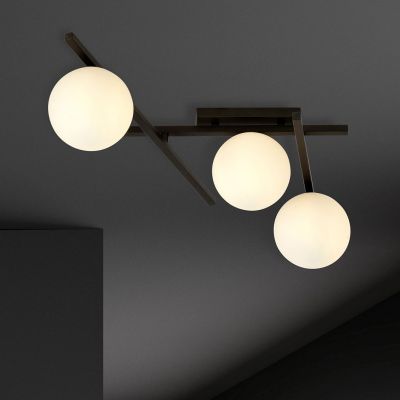 Emibig Smart lampa podsufitowa 3x10 W czarna-opal 1103/3