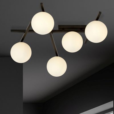 Emibig Smart lampa podsufitowa 5x10 W czarna-opal 1103/5