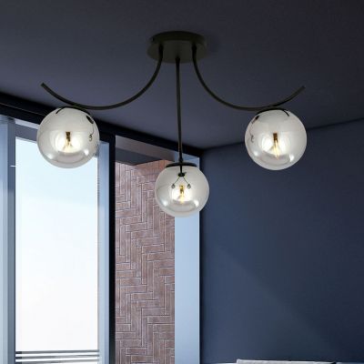 Emibig Boston lampa podsufitowa 3x10 W czarna-grafitowa 1110/3