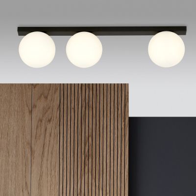 Emibig Fit lampa podsufitowa 3x10 W czarna-opal 1124/3