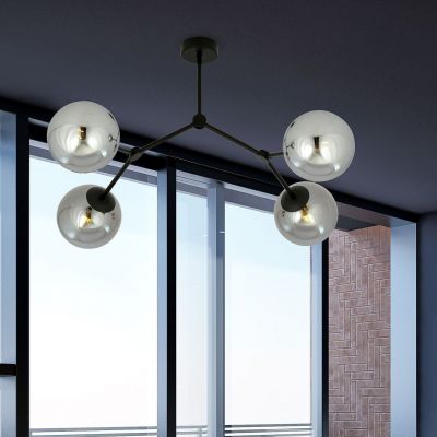 Emibig Space lampa podsufitowa 4x10 W czarna-grafitowa 1134/4