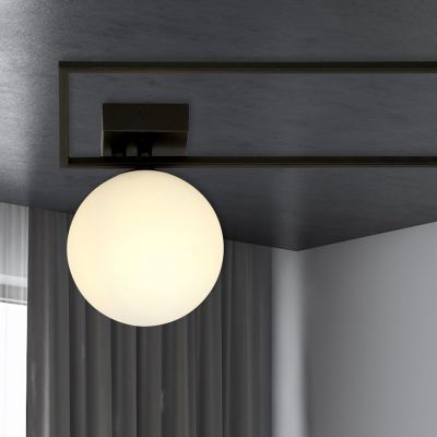 Emibig Imago lampa podsufitowa 1x10 W czarna-opal 1130/1A