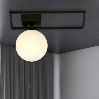 Emibig Imago lampa podsufitowa 1x10 W czarna-opal 1130/1D