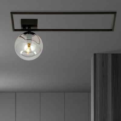 Emibig Imago lampa podsufitowa 1x10 W czarna-grafitowa 1131/1A