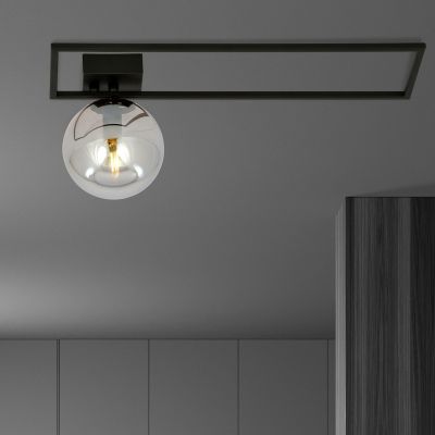 Emibig Imago lampa podsufitowa 1x10 W czarna-grafitowa 1131/1C