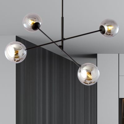 Emibig Linear lampa podsufitowa 4x10 W czarna-grafitowa 1167/4