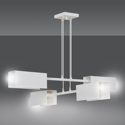 Emibig Tolos lampa wisząca 4x60W biała 634/4