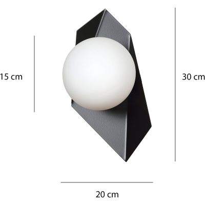 Emibig Drifton kinkiet 1x40W czarny 636/K1