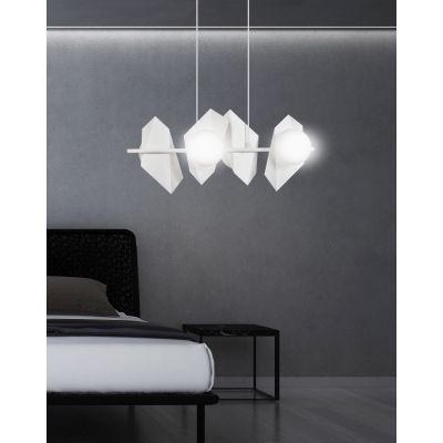 Emibig Drifton lampa wisząca 4x40W biała 637/4