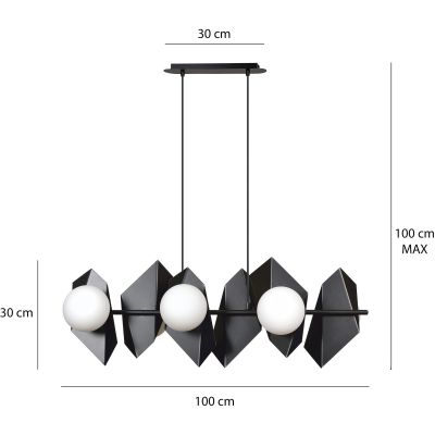 Emibig Drifton lampa wisząca 6x40W biała 637/6