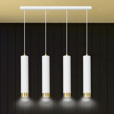 Emibig Kibo lampa wisząca 4x30W biały/złoty 642/4