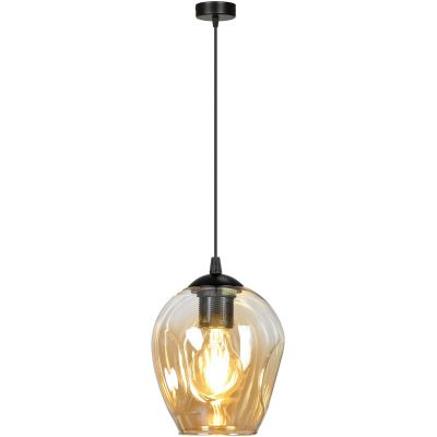 Emibig Istar lampa wisząca 1x60W czarny/miodowy 677/1