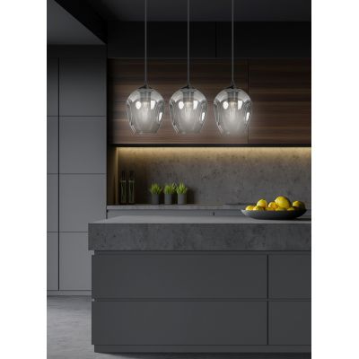 Emibig Istar lampa wisząca 3x15 W czarna-grafitowa 680/3