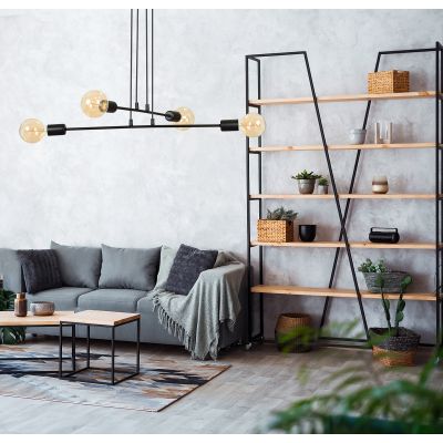 Emibig Multipo lampa wisząca 4x15 W czarna 696/4