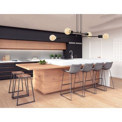 Emibig Multipo lampa wisząca 4x15 W czarna 696/4