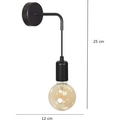 Emibig Multipo kinkiet 1x15 W czarny 696/K1