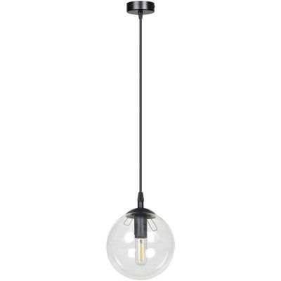 Emibig Cosmo lampa wisząca 1x40W czarny/przezroczysty 711/1