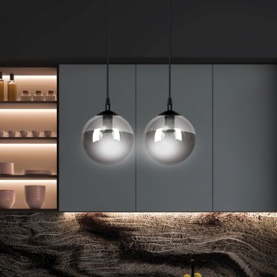 Emibig Cosmo lampa wisząca 2x10 W czarna-grafitowa 712/2