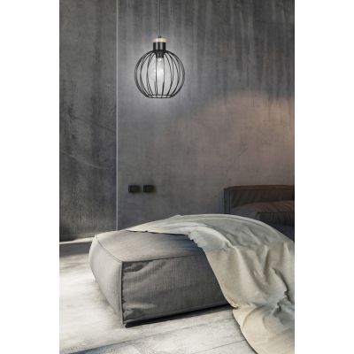 Emibig Barbado lampa wisząca 1x60W czarna 754/1