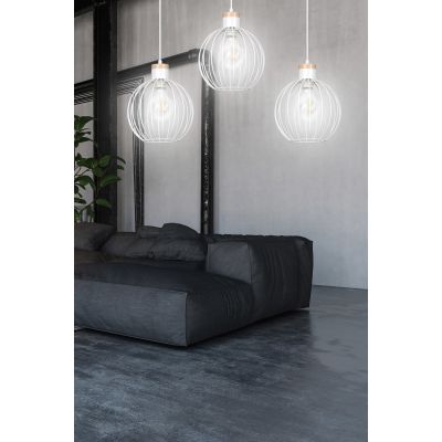 Emibig Barbado lampa wisząca 3x60W biała 755/3