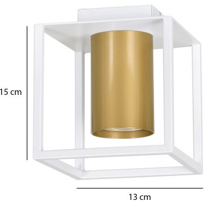 Emibig Tiper lampa podsufitowa 1x30W LED biały/złoty 978/1