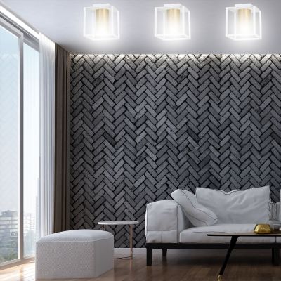 Emibig Tiper lampa podsufitowa 1x30W LED biały/złoty 978/1