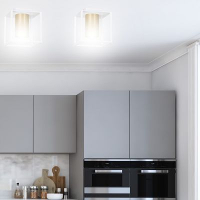 Emibig Tiper lampa podsufitowa 1x30W LED biały/złoty 978/1