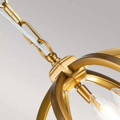Elstead Lighting Corinne lampa wisząca 3x60 W mosiądz FE-CORINNE-3P-S-BB