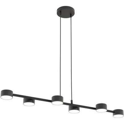 Emibig Megara lampa wisząca 6x12 W czarna 1439/6