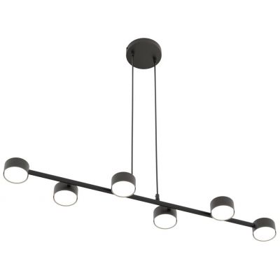 Emibig Megara lampa wisząca 6x12 W czarna 1439/6