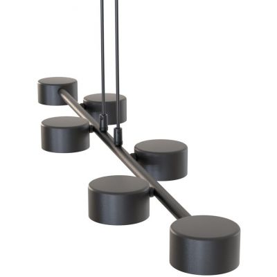 Emibig Megara lampa wisząca 6x12 W czarna 1439/6