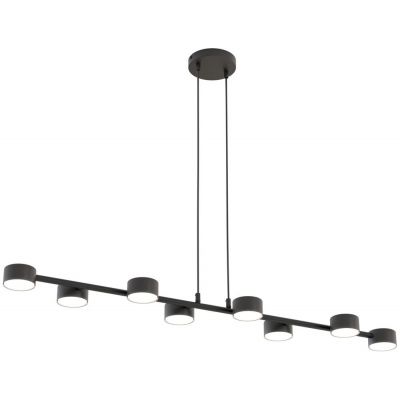 Emibig Megara lampa wisząca 8x12 W czarna 1439/8