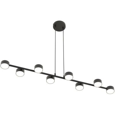 Emibig Megara lampa wisząca 8x12 W czarna 1439/8