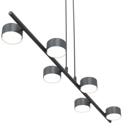 Emibig Sora lampa wisząca 6x12 W czarna 1440/6