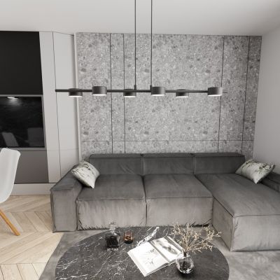 Emibig Sora lampa wisząca 6x12 W czarna 1440/6