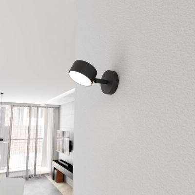 Emibig Sora kinkiet 1x12 W czarny 1440/K1