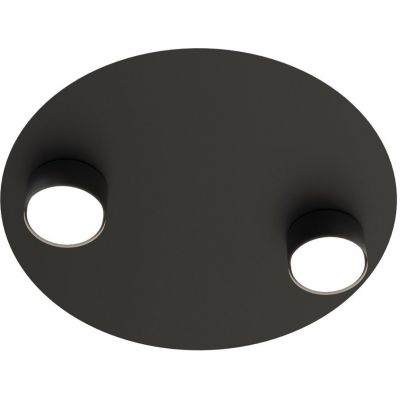 Emibig Bolx lampa podsufitowa 2x12 W czarna 1441/2