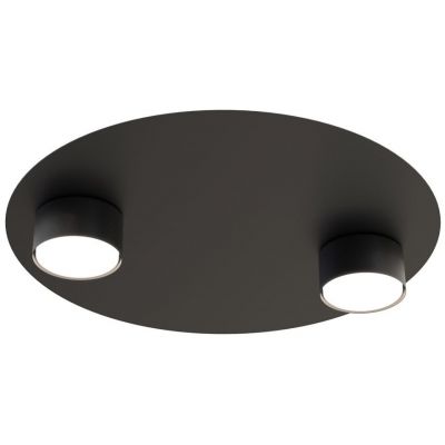 Emibig Bolx lampa podsufitowa 2x12 W czarna 1441/2