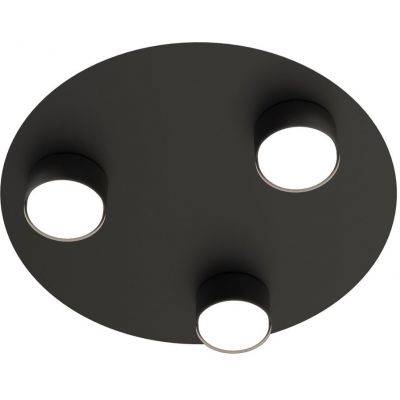 Emibig Bolx lampa podsufitowa 3x12 W czarna 1441/3