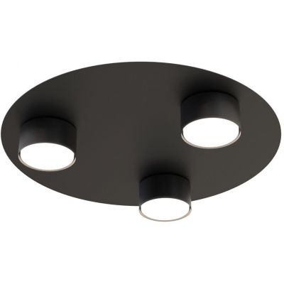 Emibig Bolx lampa podsufitowa 3x12 W czarna 1441/3