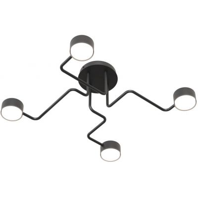 Emibig Kurage lampa podsufitowa 4x12 W czarna 1442/4