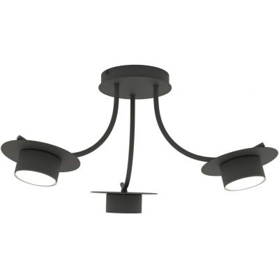 Emibig Enso lampa podsufitowa 3x12 W czarna 1445/3