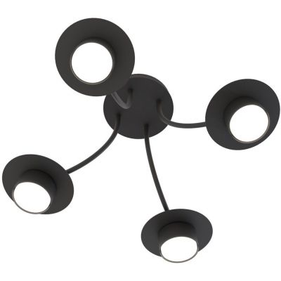 Emibig Enso lampa podsufitowa 4x12 W czarna 1445/4