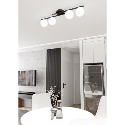 Emibig Kairo lampa podsufitowa 4x10 W opal 1446/4