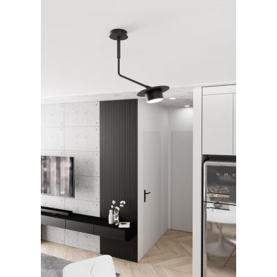 Emibig Mizu lampa podsufitowa 1x12 W czarna 1448/1