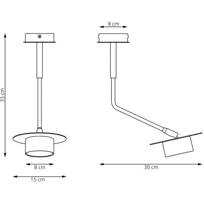 Emibig Mizu lampa podsufitowa 1x12 W czarna 1448/1