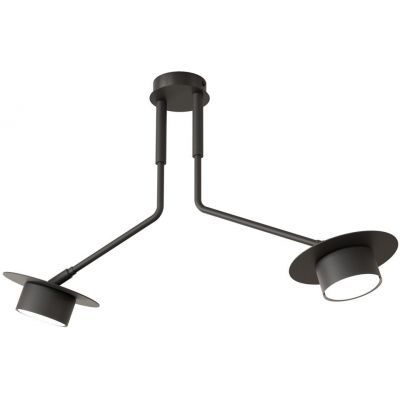Emibig Mizu lampa podsufitowa 2x12 W czarna 1448/2