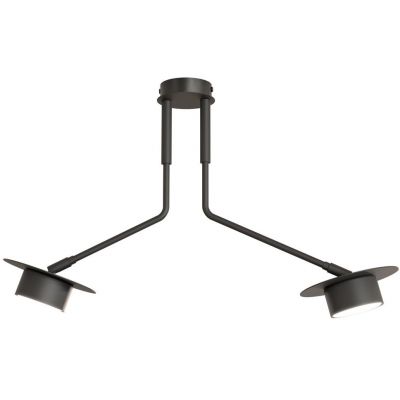 Emibig Mizu lampa podsufitowa 2x12 W czarna 1448/2