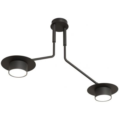 Emibig Mizu lampa podsufitowa 2x12 W czarna 1448/2